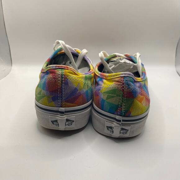 Vans Era Low Top Sneakers Rainbow Geometric Prism Multicolor Canvas M7 W8.5 - Picture 6 of 8